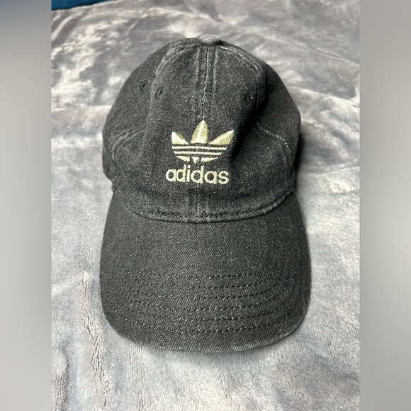 adidas Accessories - Adidas denim hat with gold logo